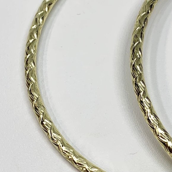 Gold hoops, Gold jewelry, Earrings, Gold Filled, Large hoops, round - Picture 3 of 6